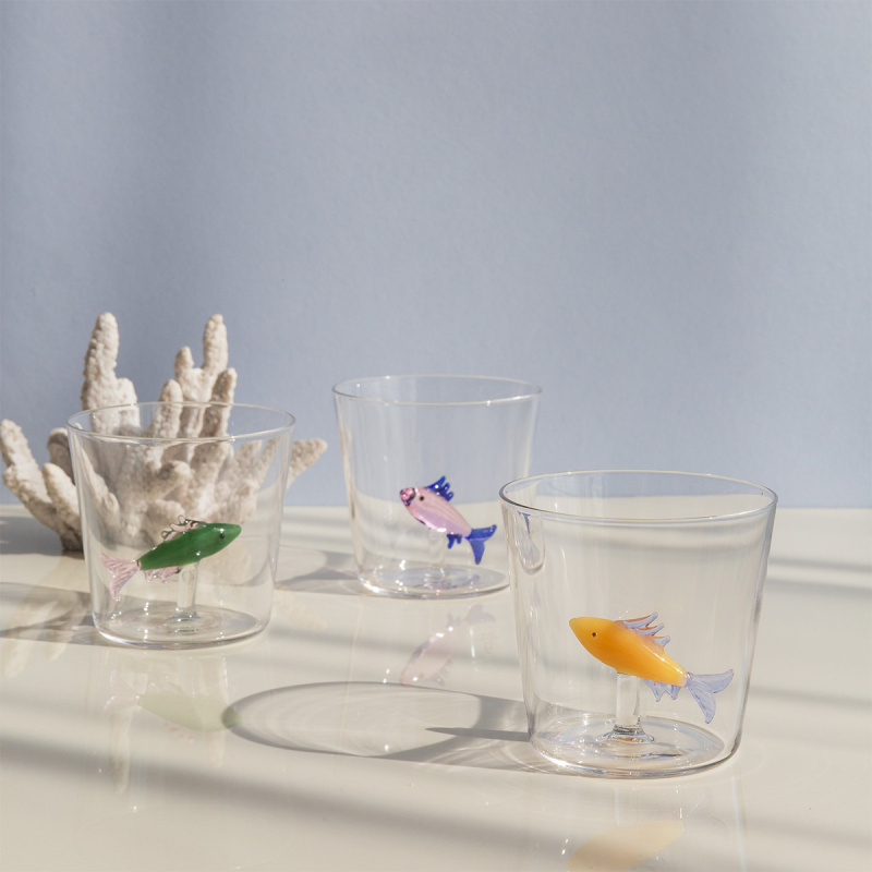 Glass with green sardine | Ichendorf