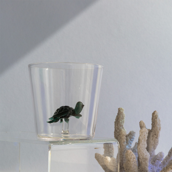 Glass with turtle | Ichendorf