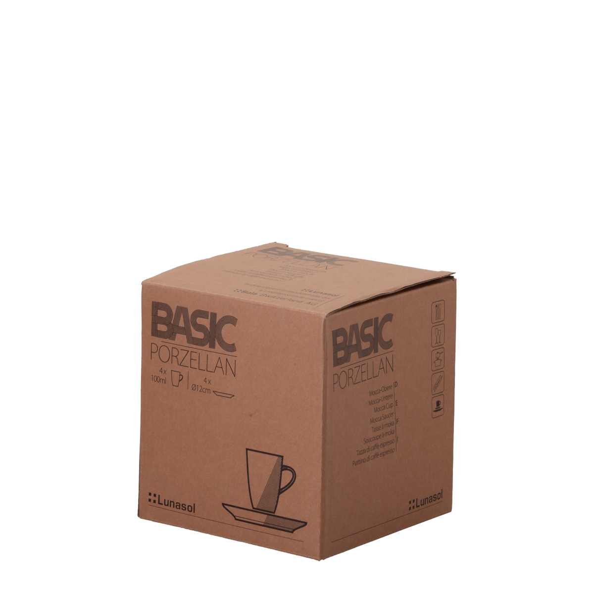 Set da espresso 8 pezzi - Basic