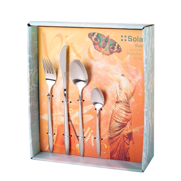 Set posate 16 pezzi Vivo opaco | Sola