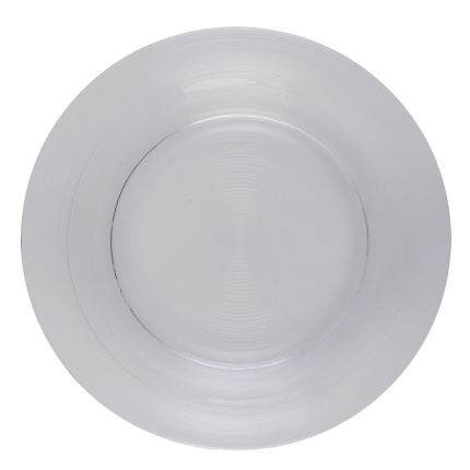 Teller flach 21 cm Set 4-tlg.- Basic Chic Glas