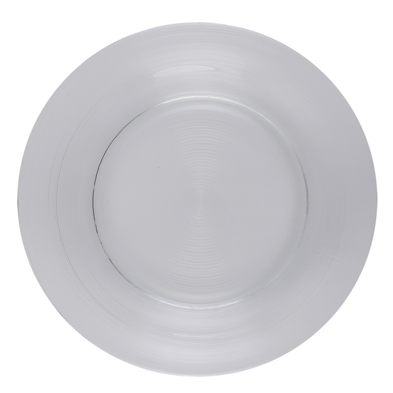Teller flach 21 cm Set 4-tlg.- Basic Chic Glas