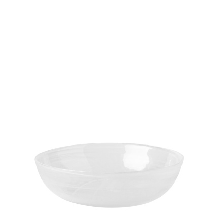 Schale weiß 18 cm - Elements Glass