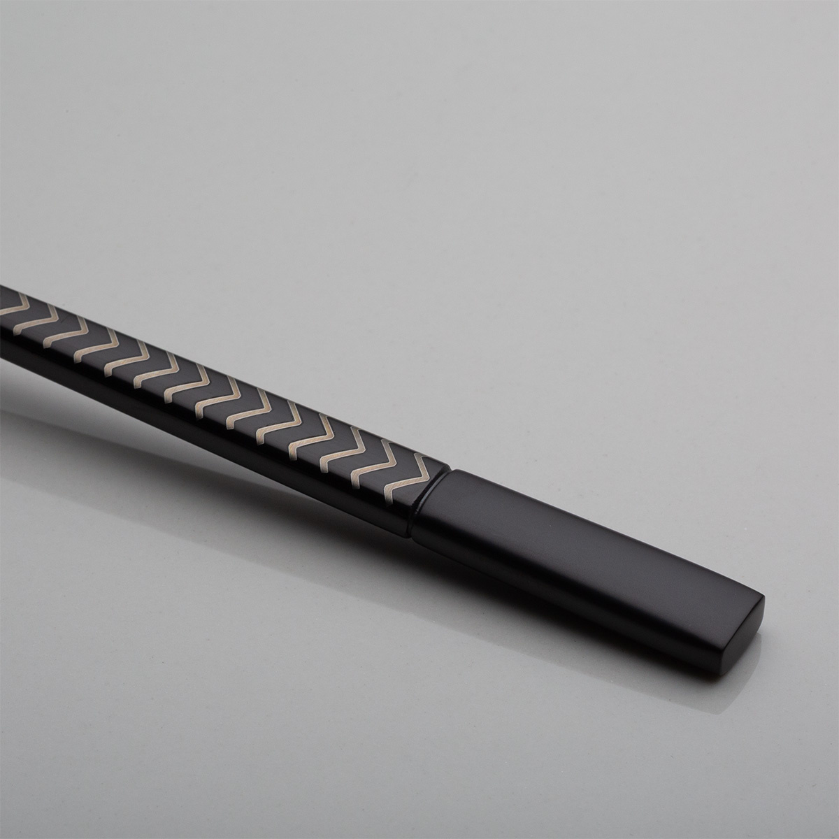 Set di posate 16 pezzi — Luxus nero Laser Chevron