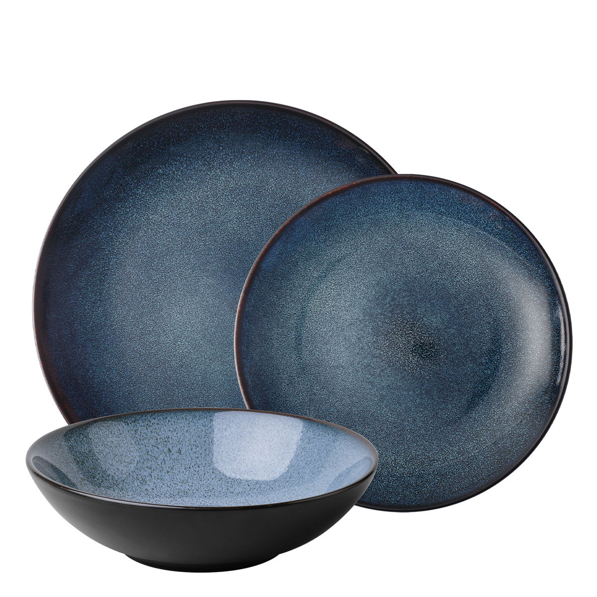 Porzellanset 12-tlg. | Gaya Atelier Night Sky