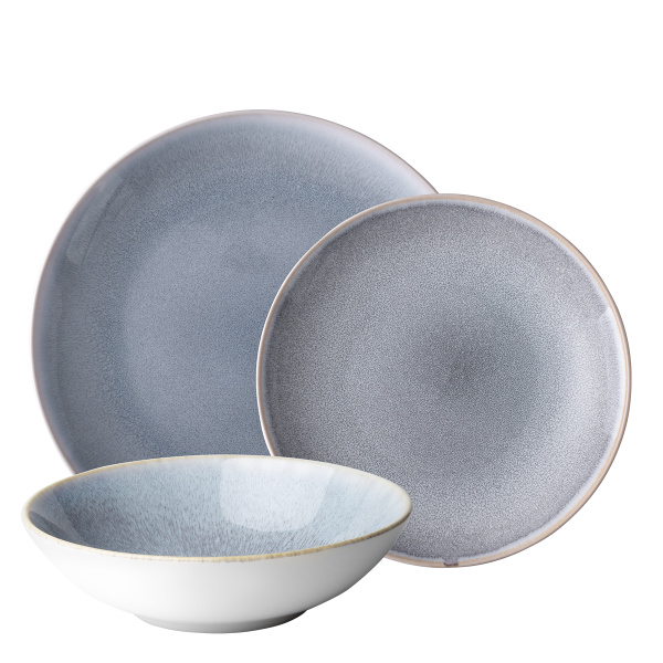 Porcelain set 12 pcs | Gaya Atelier Glacial Ice