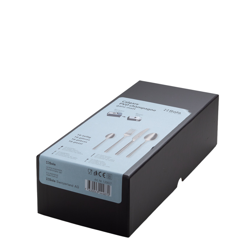 Set posate 16 pezzi Calgary champagne | Sola