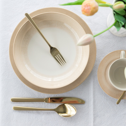 Besteckset 16-tlg. - Alos Quarz PVD Champagne