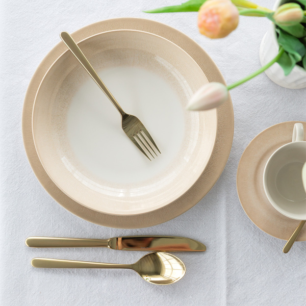 Set di posate 16 pezzi - Alos Quarz PVD Champagne