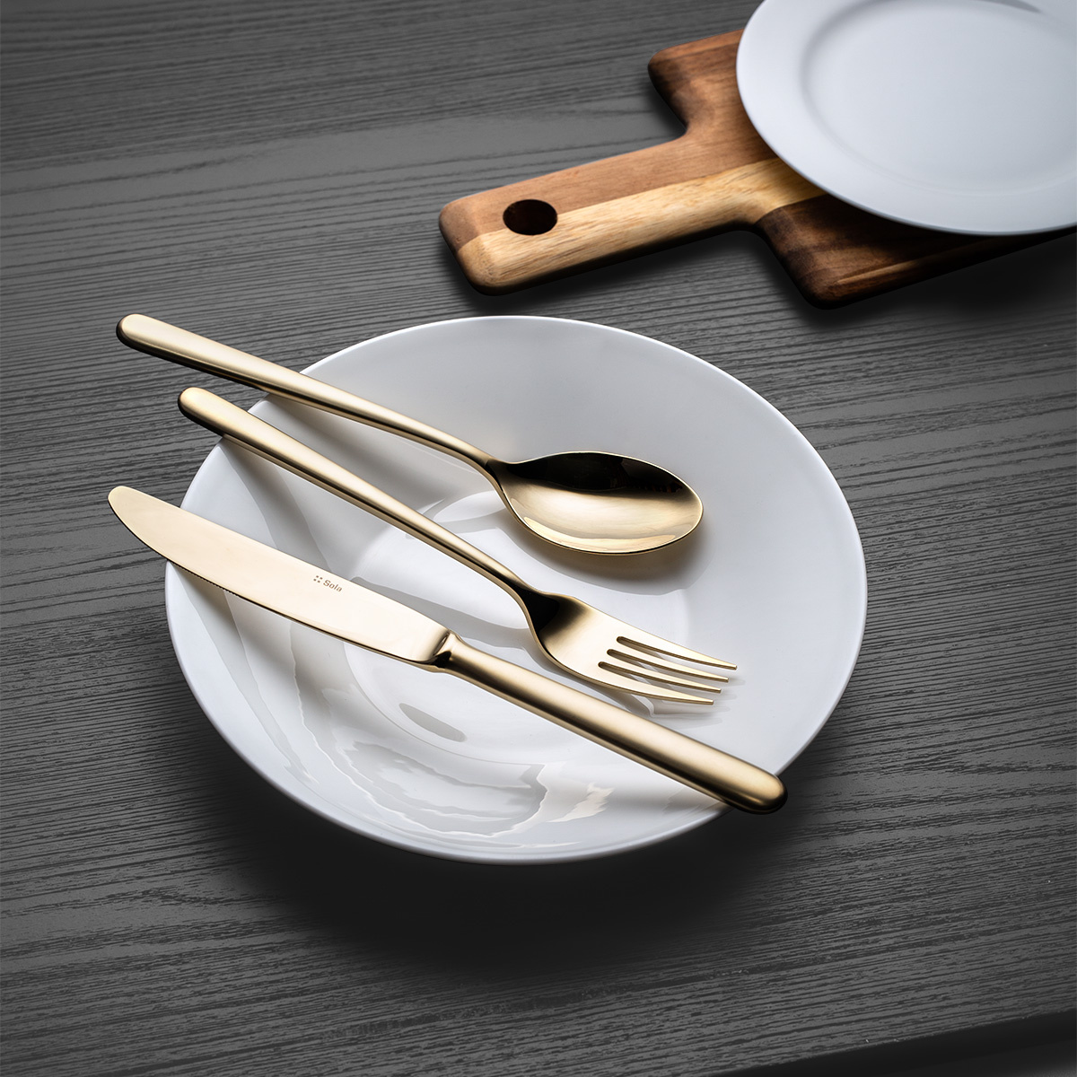Besteckset 16-tlg. - Alos Quarz PVD Champagne