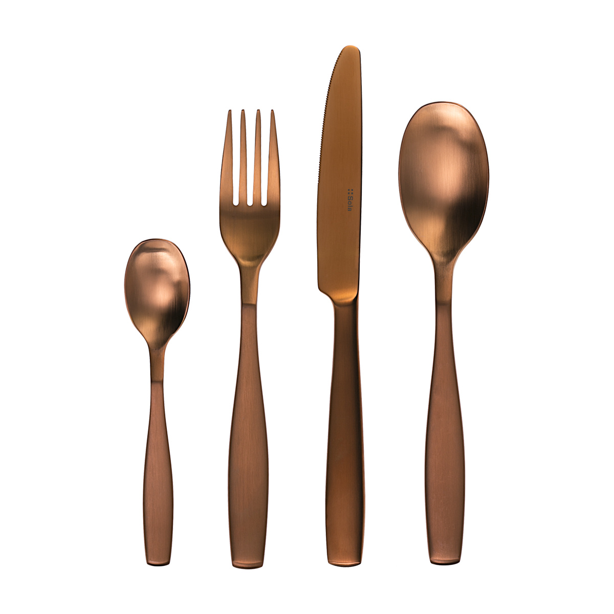Cutlery set 4 pcs — Gaya PVD Kuper