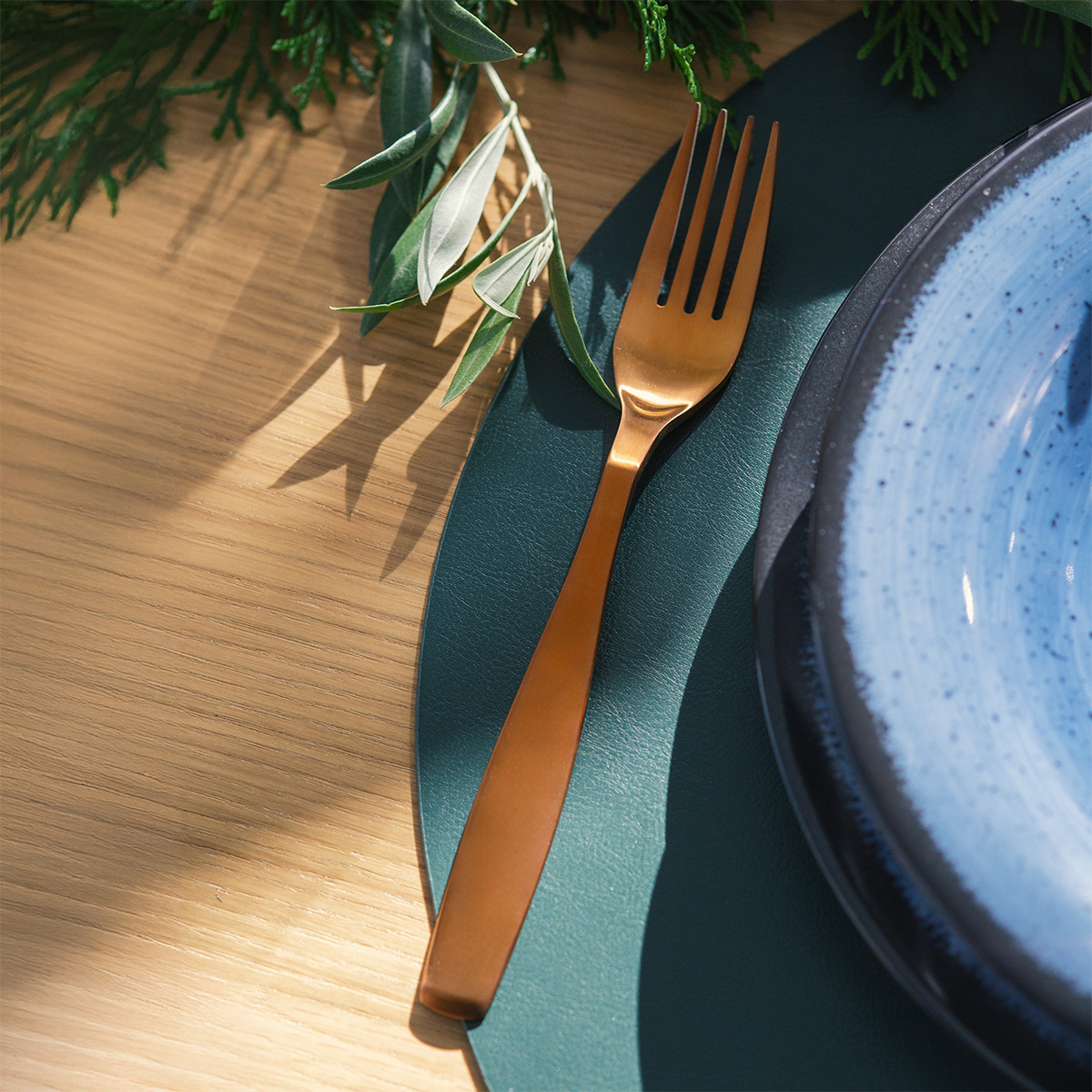 Cutlery set 4 pcs — Gaya PVD Kuper