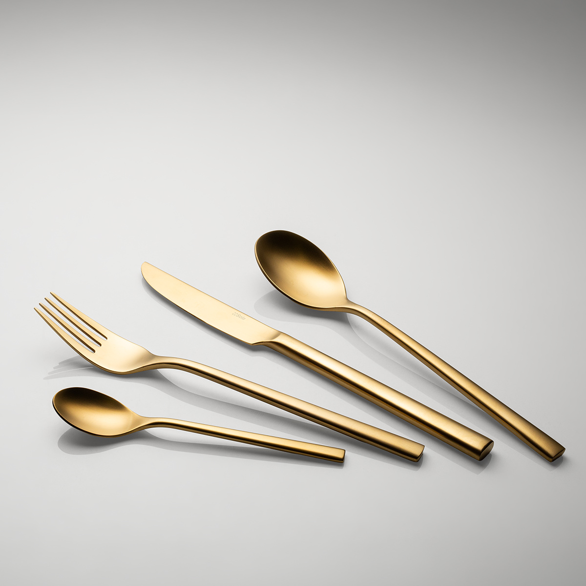 Dessert cutlery set 24 pcs — Living gold washed