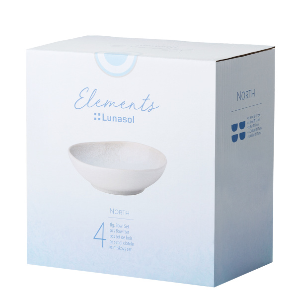Set of 4 ceramic bowls – Elements North Organic