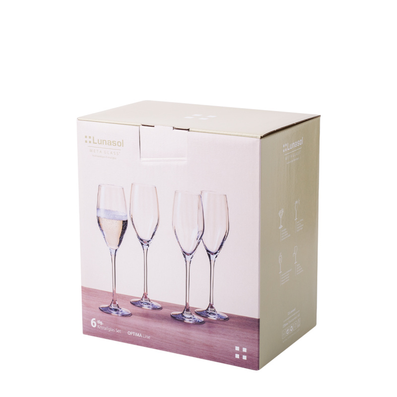 Calici da champagne 170 ml 6 pz — Optima Line Glas Lunasol