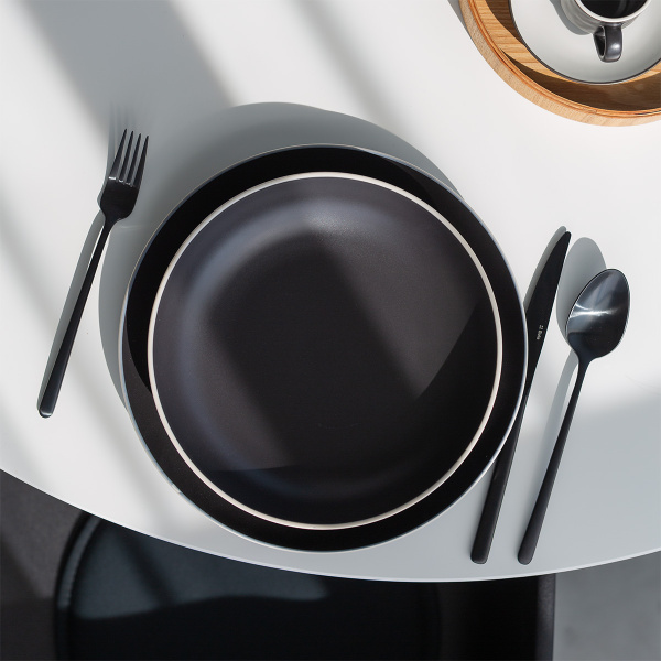 Set di piatti 12 pezzi – Elements Yin & Yang black