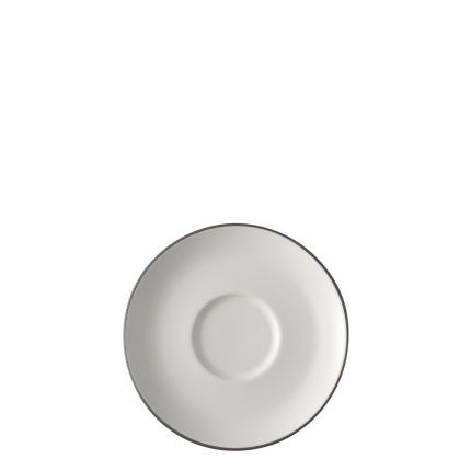 Piattino da caffè 14,2 cm — Elements Yin & Yang white