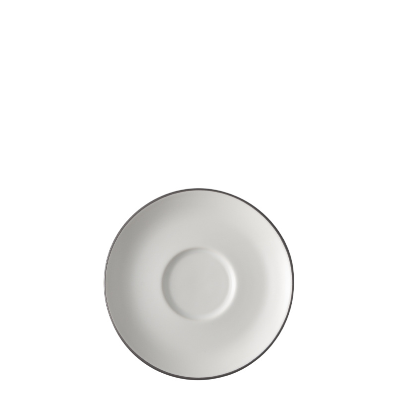 Piattino da caffè 14,2 cm — Elements Yin & Yang white