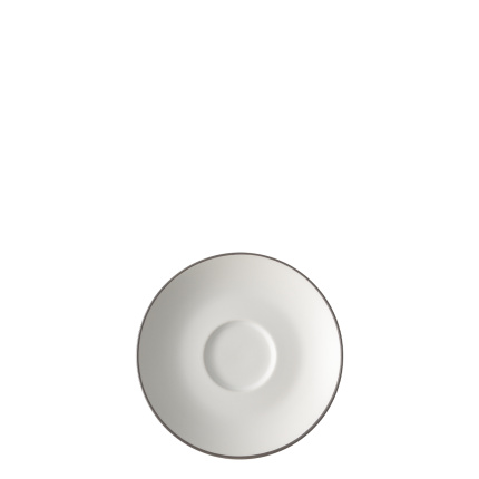Mocca saucer 12.2 cm — Elements Yin & Yang white