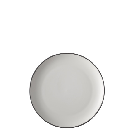 Piatto piano 22 cm — Elements Yin & Yang white
