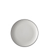 Flat plate 22 cm — Elements Yin & Yang white