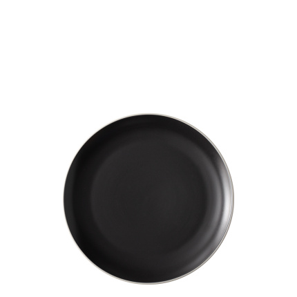 Teller flach 22 cm — Elements Yin & Yang black