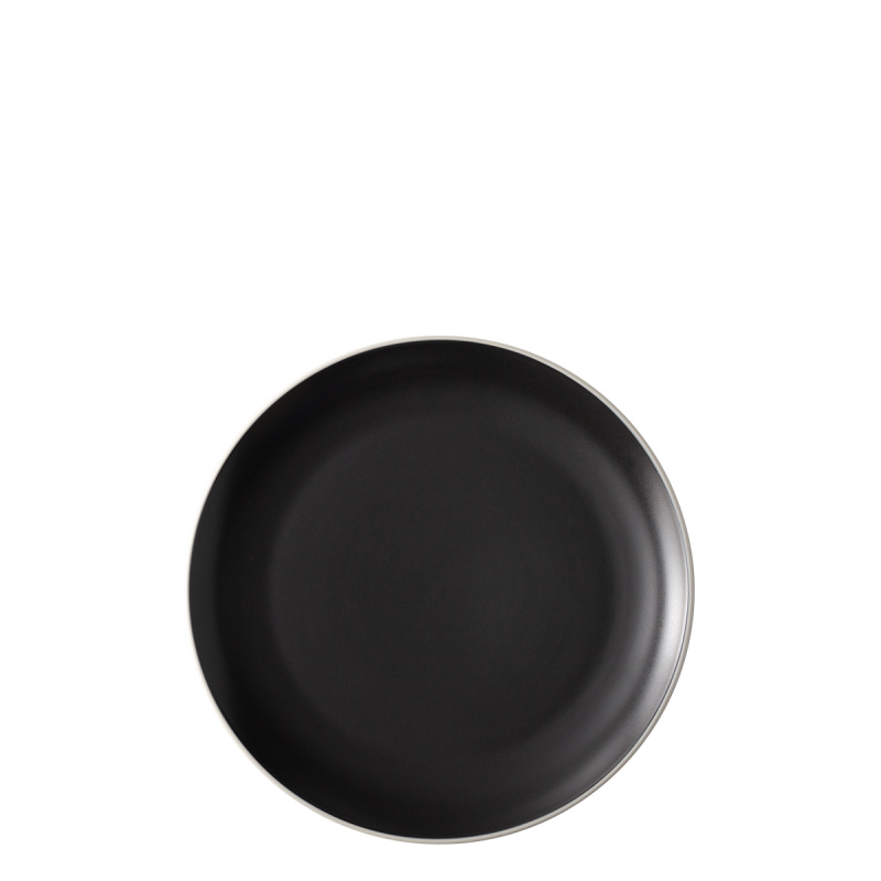 Flat plate 22 cm — Elements Yin & Yang black