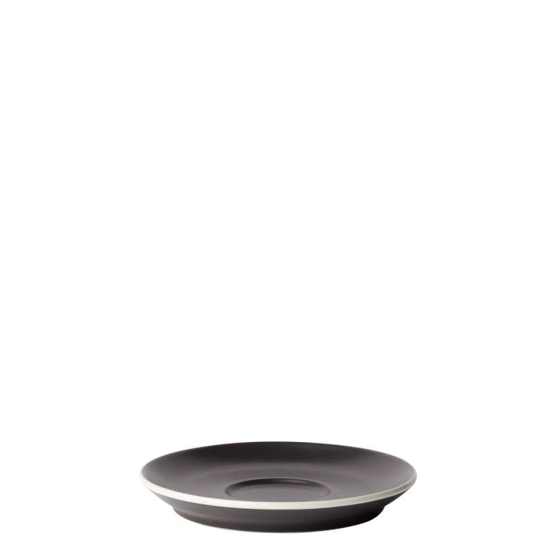 Piattino da caffè 14,2 cm — Elements Yin & Yang black