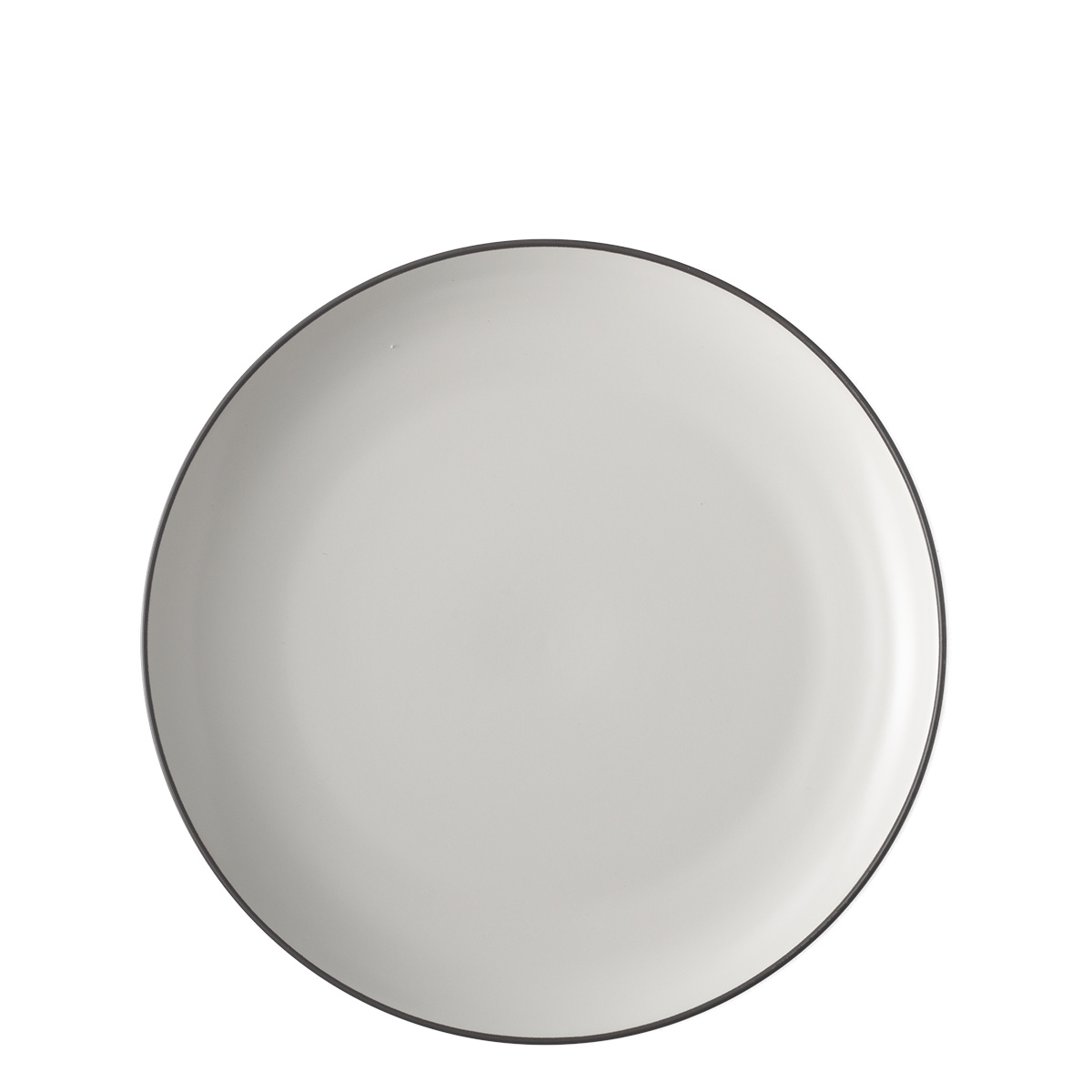 Piatto piano 27 cm — Elements Yin & Yang white