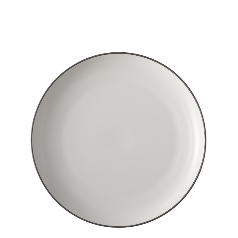 Piatto piano 27 cm — Elements Yin & Yang white