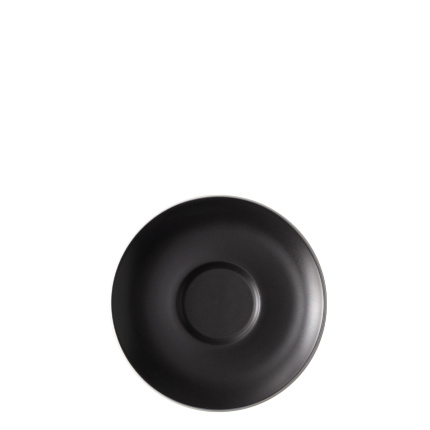 Coffee saucer 14.2 cm — Elements Yin & Yang black