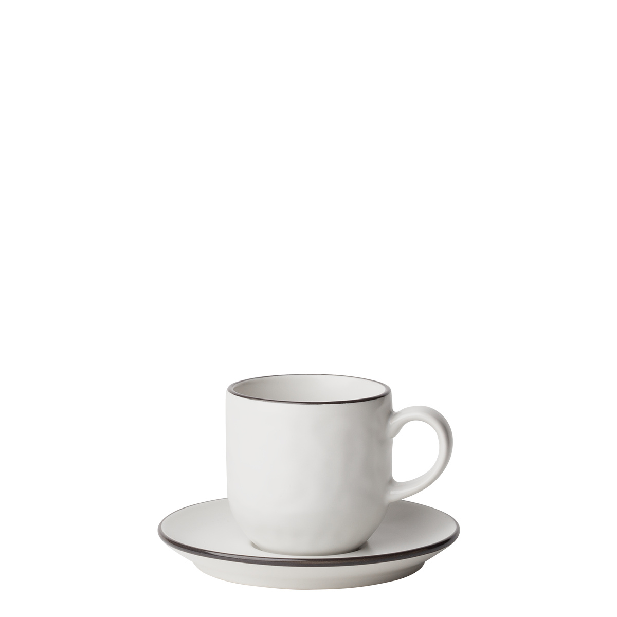 Piattino da caffè 14,2 cm — Elements Yin & Yang white