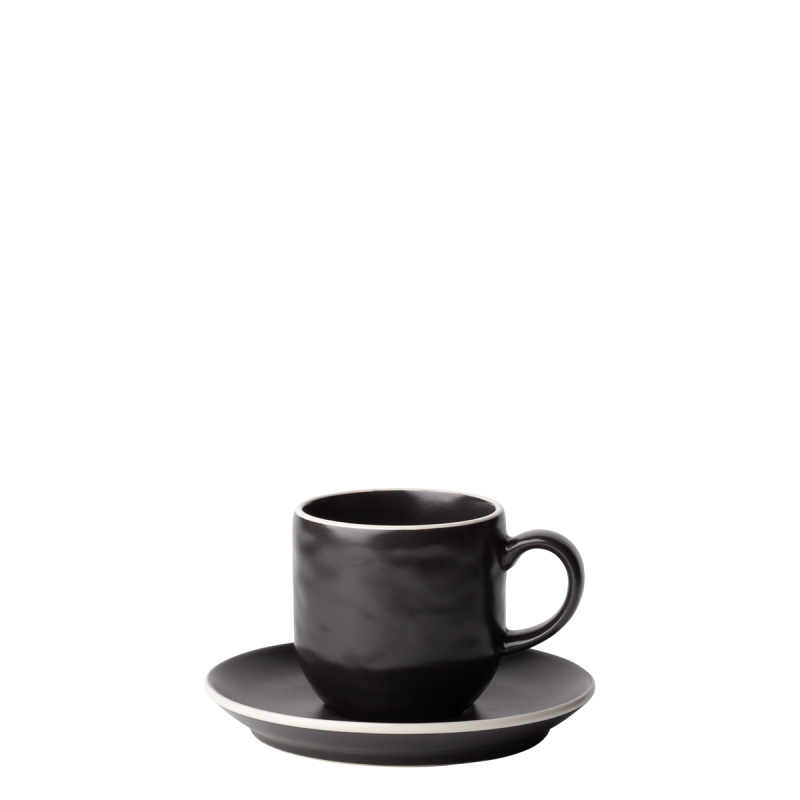 Coffee cup 240 ml — Elements Yin & Yang black