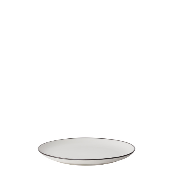 Flat plate 22 cm — Elements Yin & Yang white