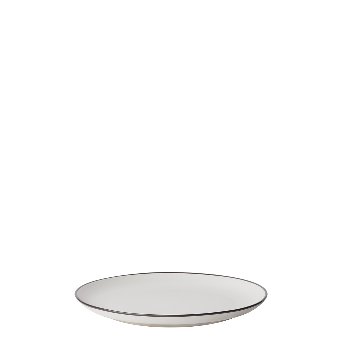 Flat plate 22 cm — Elements Yin & Yang white