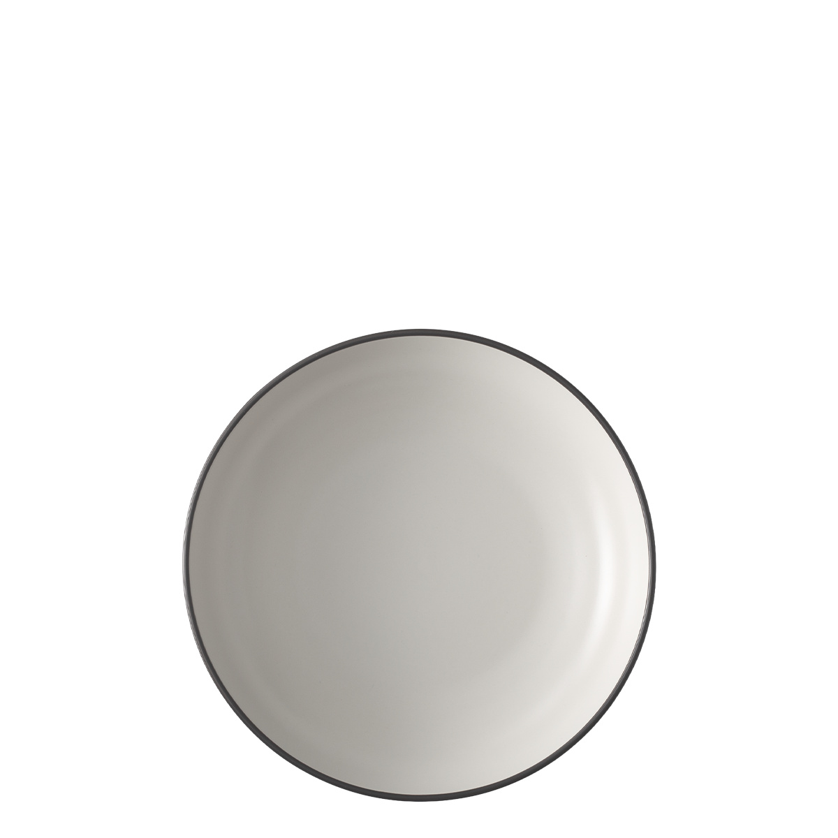 Deep plate 22.8 cm — Elements Yin & Yang white