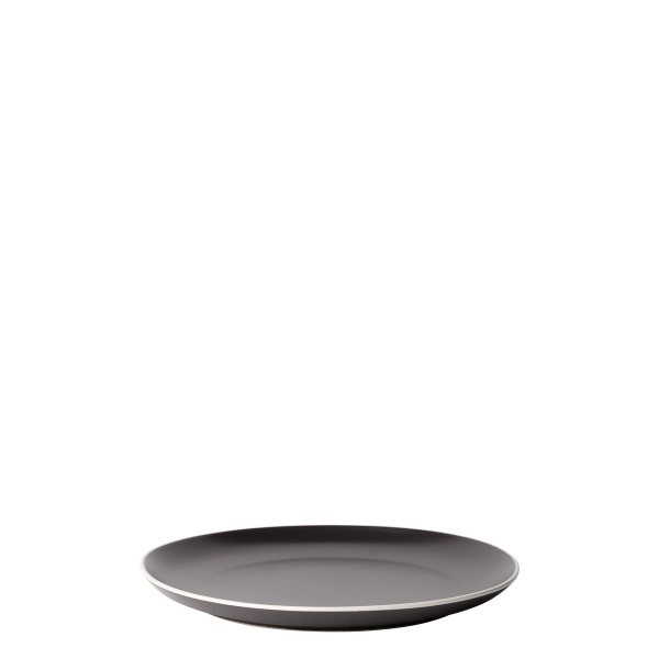Flat plate 22 cm — Elements Yin & Yang black