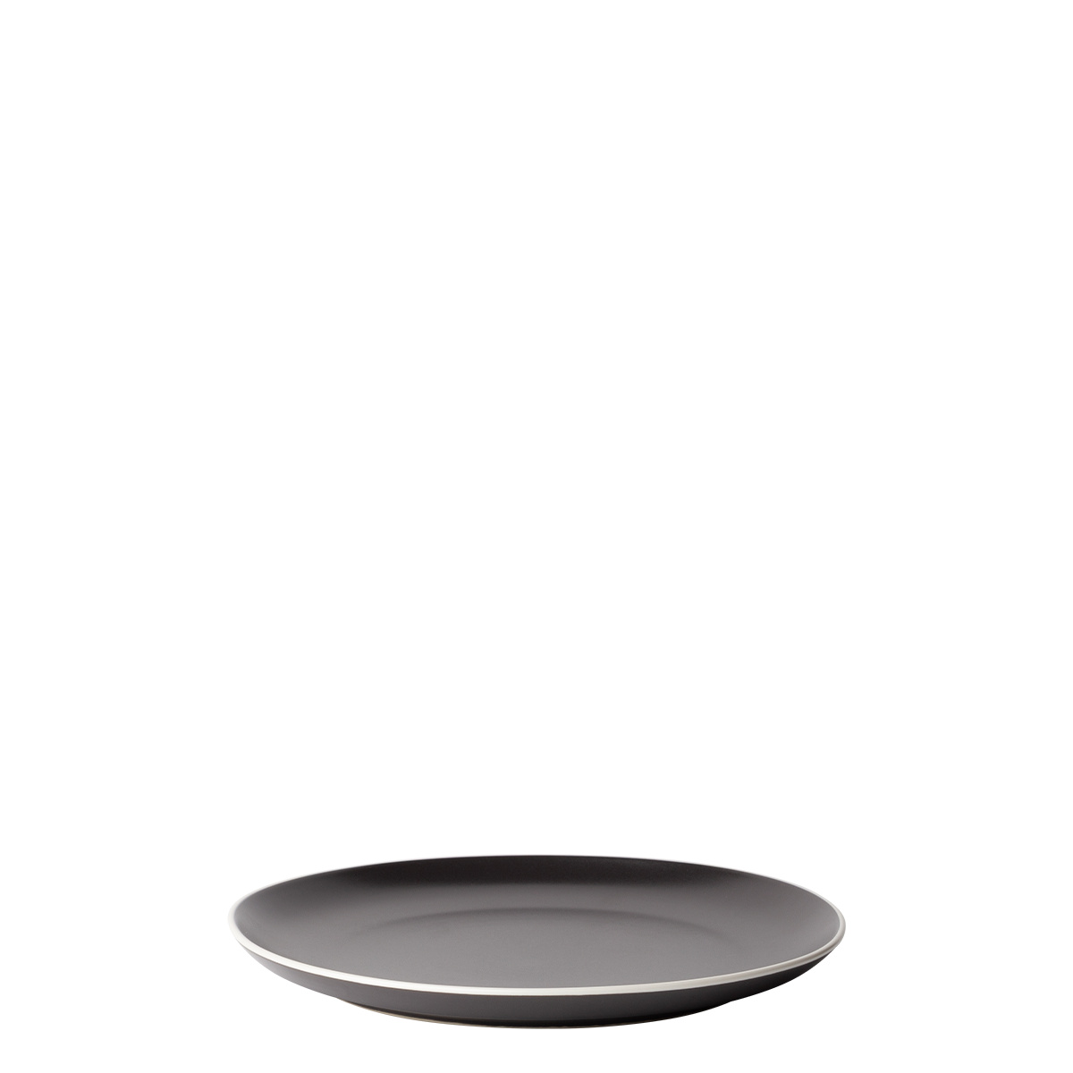 Assiette plate 22 cm — Elements Yin & Yang black