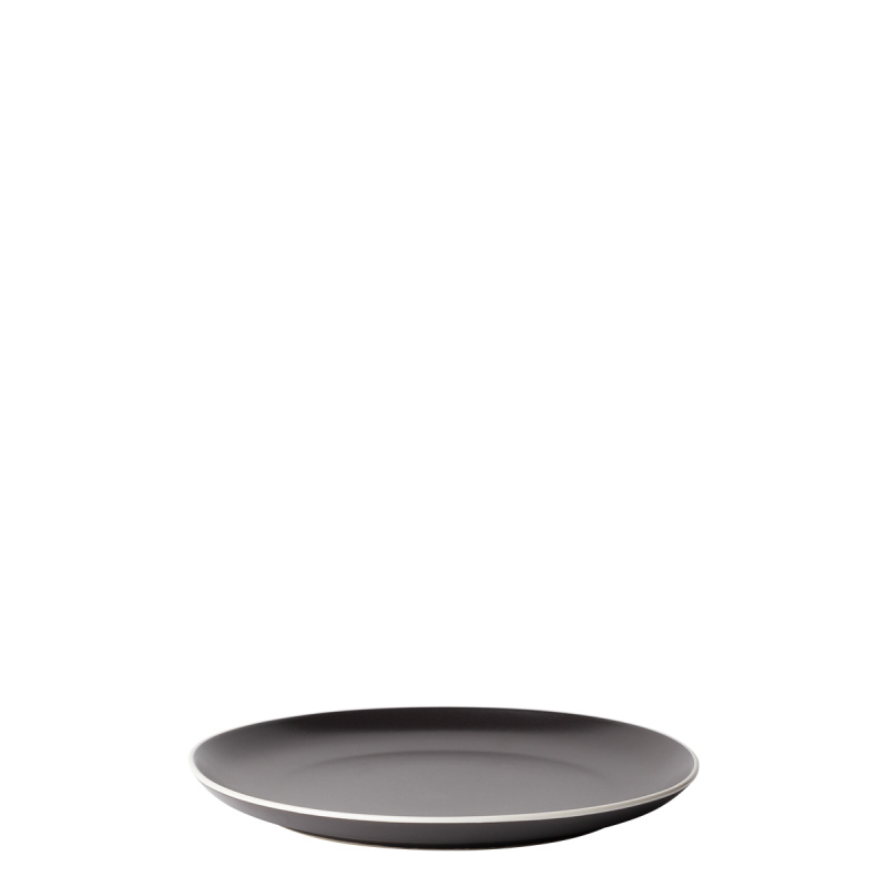 Assiette plate 22 cm — Elements Yin & Yang black
