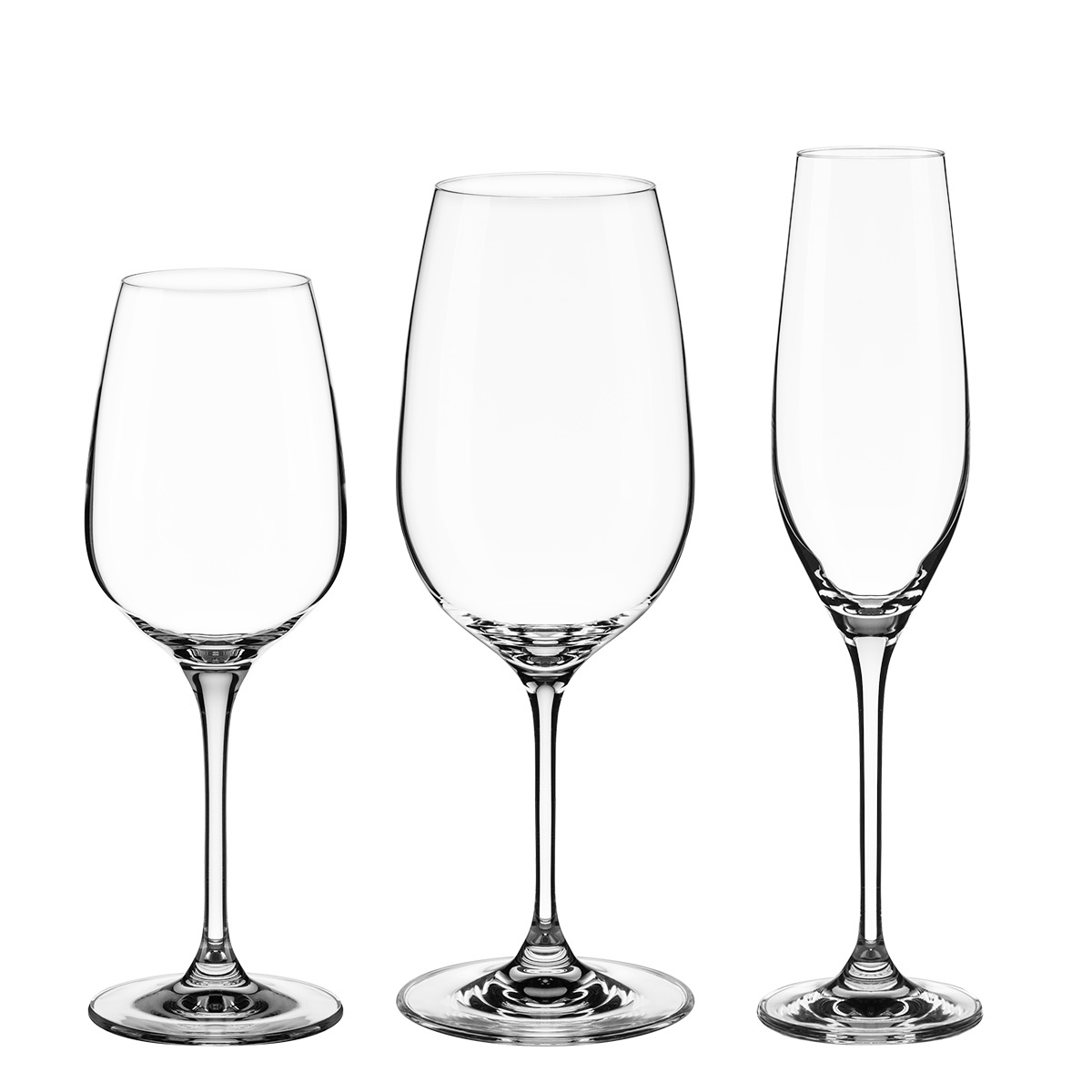 Starter-Set Gläser für den Haushalt 18-tlg. – Premium Glas Crystal