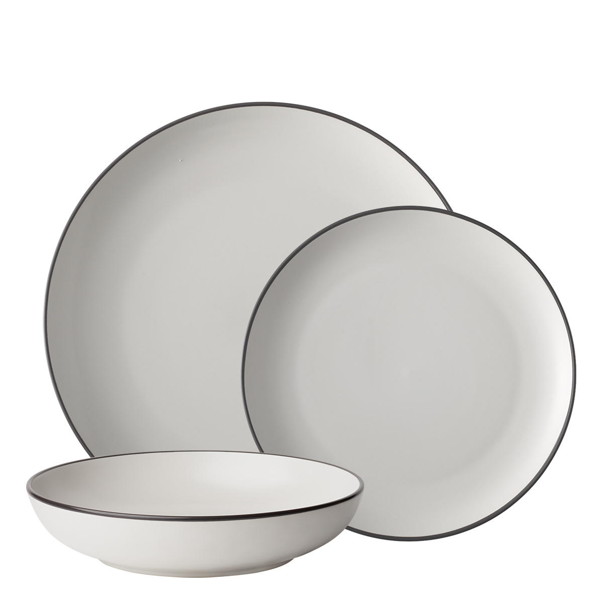 Set piatti 18 pezzi | Elements Yin & Yang white
