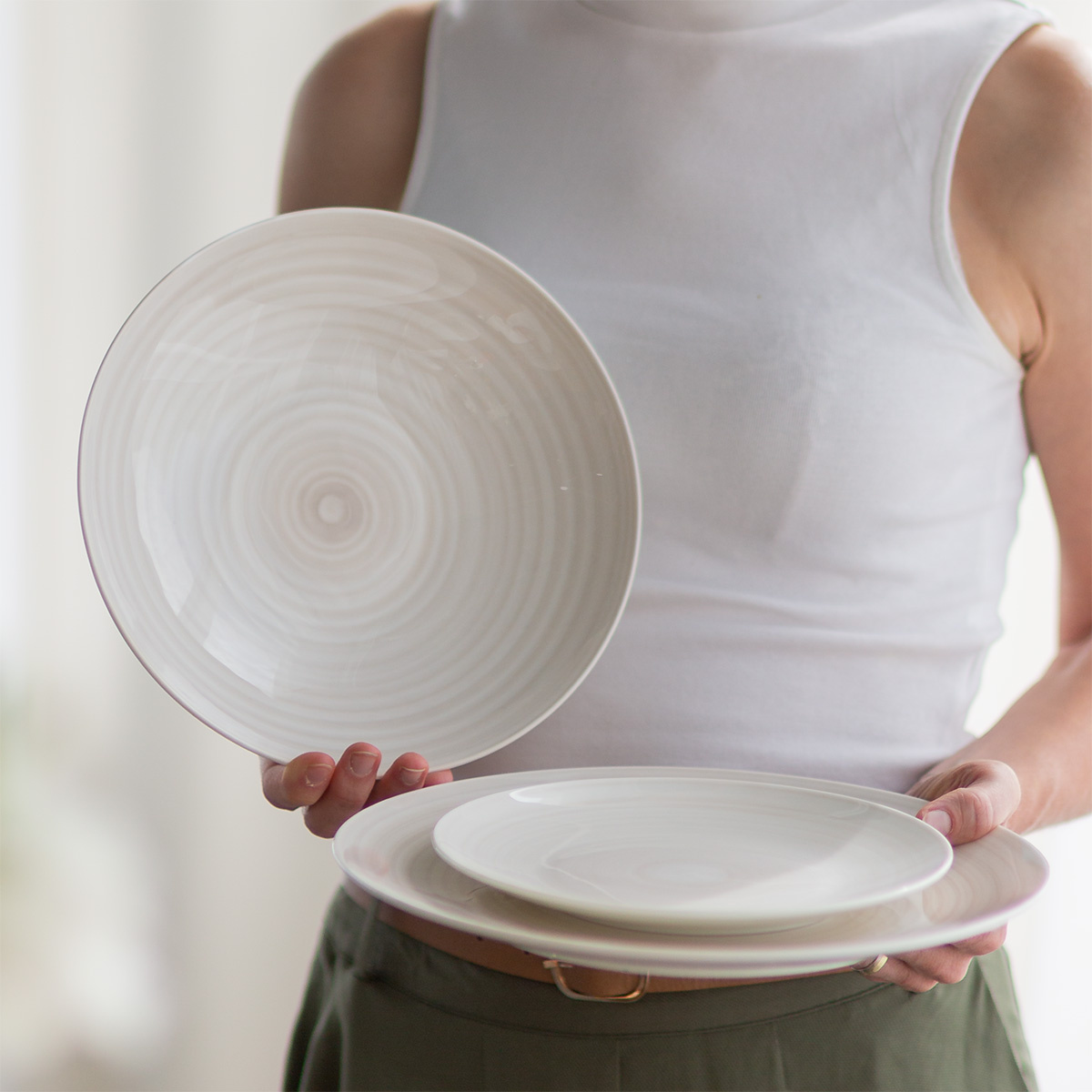 Plate set 12 pcs | Premium Platinum Line Rocca