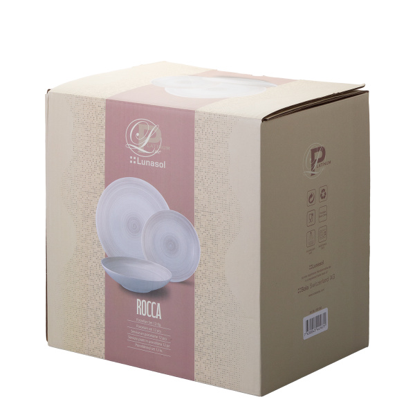 Plate set 12 pcs | Premium Platinum Line Rocca