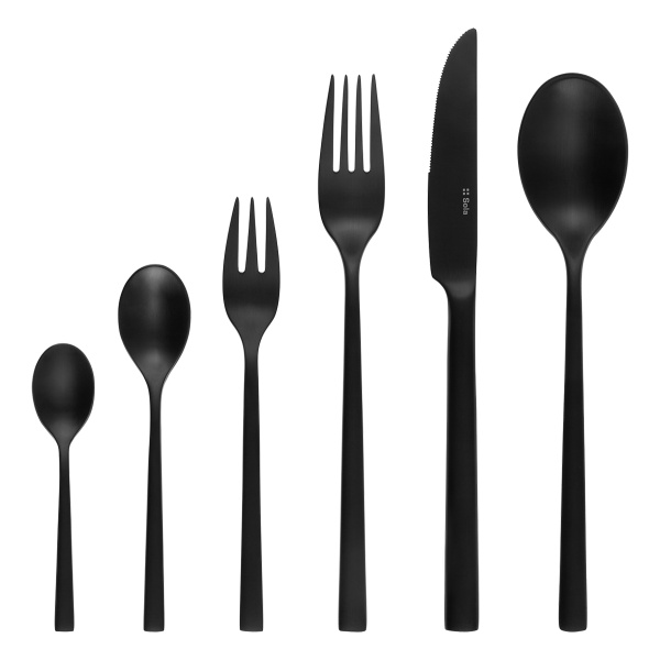 Cutlery set 36 pcs Living black | Sola Premium