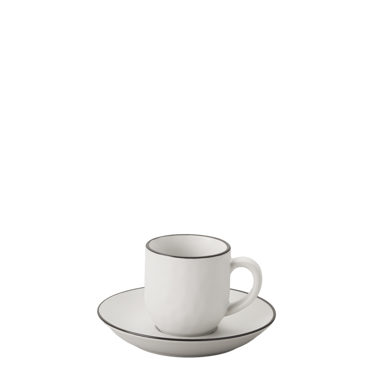 Mocca saucer 12.2 cm — Elements Yin & Yang white