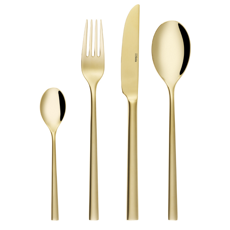 Cutlery set 24 pcs Living champagne | Sola Premium