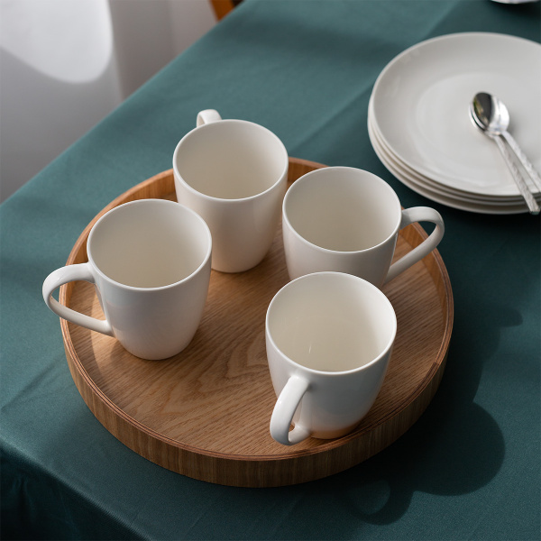Set in porcellana 28 pezzi Flow bianco | Lunasol