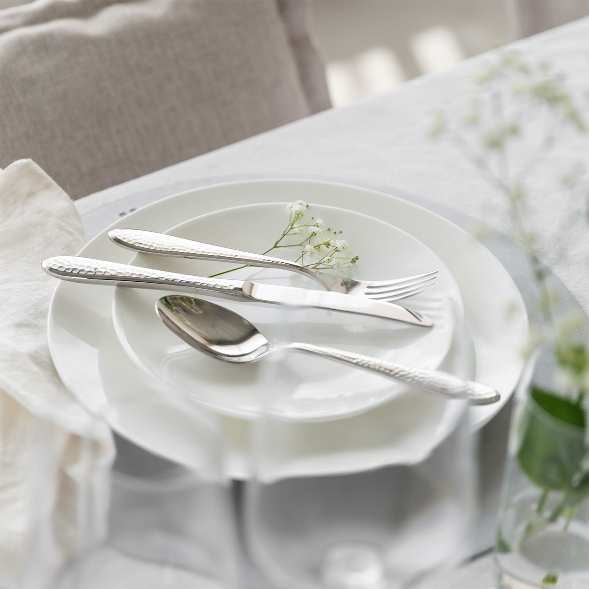 Geschirr-Starterset 60-tlg. | Premium Platinum silver
