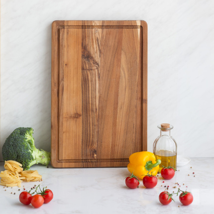Tagliere medio Teak 45,7 x 30,5 x 2,4 cm - GAYA Wooden