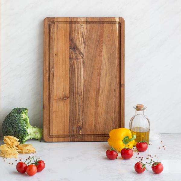 Tagliere medio Teak 45,7 x 30,5 x 2,4 cm - GAYA Wooden